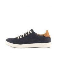 TRAVELIN' Skórzane sneakersy "Metz" w kolorze granatowym rozmiar: 38. Niebieskie trampki Travelin', bez wzorów, z nubiku, bez zapięcia. Za 281.76 zł.