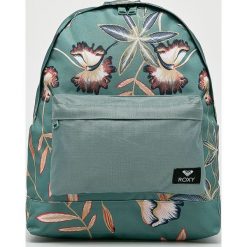Roxy - Plecak. Zielone plecaki Roxy, bez wzorów, z materiału. W wyprzedaży za 129.90 zł.