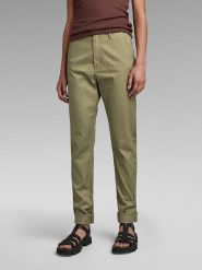 G-Star Spodnie chino w kolorze khaki rozmiar: W25/L30. Brązowe spodnie materiałowe G-Star, l, bez wzorów, z podwyższonym stanem. Za 96.60 zł.