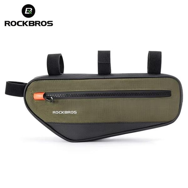 Sakwa, torba rowerowa na ramę ROCKBROS (30120079001) 1,7 L. Czarne torby na ramię ROCKBROS, bez wzorów, z materiału, eleganckie, na ramię, małe, bez dodatków. Za 79.00 zł.