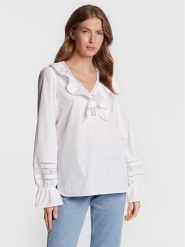 MAX&Co. Bluzka Raro 71140822 Biały Relaxed Fit. Białe bluzki MAX&Co., bez wzorów, z bawełny, bez kołnierzyka, bez ramiączek. Za 529.99 zł.