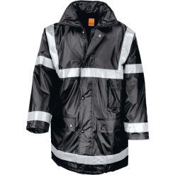 Parka Result Management. Czarne parki RESULT, m, z poliesteru, eleganckie, bez kaptura. Za 169.20 zł.