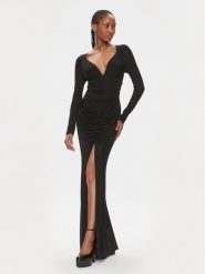 Pinko Sukienka wieczorowa Busetto Abito 102916 A1JS Czarny Slim Fit. Czarne sukienki Pinko, l, bez wzorów, z wiskozy, wizytowe, bez kołnierzyka, bez ramiączek. Za 694.99 zł.