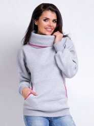 Awama Bluza w kolorze szarym rozmiar: S/M. Szare bluzy Awama, m, bez wzorów, bez kaptura. Za 219.99 zł.