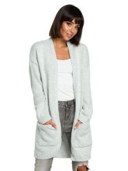 Be Wear Kardigan w kolorze jasnoszarym rozmiar: onesize. Szare kardigany Be Wear, bez wzorów. Za 122.38 zł.