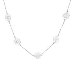 Naszyjnik srebrny - kwiaty. Szare naszyjniki Apart, srebrne. Za 269.00 zł.