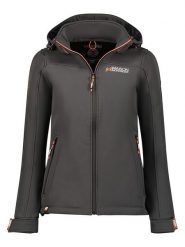 Maison Montaigne Kurtka softshellowa "Takenimai" w kolorze szarym rozmiar: L. Szare kurtki sportowe Maison Montaigne, l, z aplikacjami, bez kaptura, outdoorowe. Za 131.43 zł.