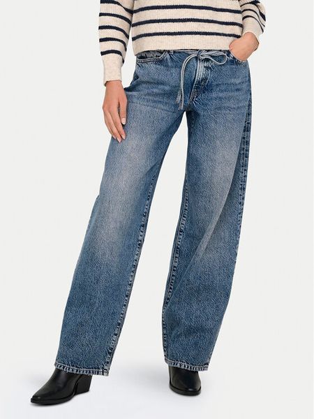ONLY Jeansy Gianna 15347093 Niebieski Relaxed Fit. Niebieskie jeansy Only, bez wzorów. Za 229.99 zł.