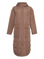 MOSS COPENHAGEN Płaszcz pikowany "Petulla Deya" w kolorze jasnobrązowym rozmiar: S/M. Brązowe płaszcze Moss Copenhagen, m, bez wzorów, bez kaptura. Za 223.99 zł.