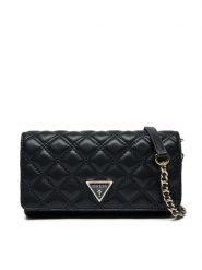 Guess Torebka Giully (QG) Mini-Bags HWQG87 48750 Czarny. Czarne listonoszki Guess, z aplikacjami, ze skóry, bez dodatków. Za 269.99 zł.