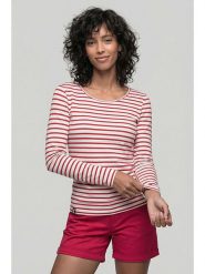 Alife and kickin Koszulka "Bertha" w kolorze czerwono-białym rozmiar: M. Białe bluzki Alife and Kickin, m, bez wzorów, bez kołnierzyka, bez ramiączek. Za 60.99 zł.