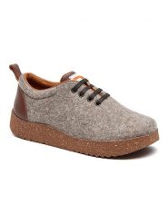 Comfortfusse Wełniane sneakersy w kolorze jasnobrązowym rozmiar: 37. Brązowe trampki Comfortfüße, bez wzorów, z materiału, bez zapięcia. Za 198.10 zł.