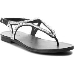Sandały INUOVO - 8396 Black. Czarne klapki Inuovo, z aplikacjami, ze skóry, bez obcasa, na obcasie, bez zapięcia. W wyprzedaży za 169.00 zł.