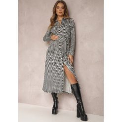 Czarna Sukienka Rozkloszowana Nobo. Czarne sukienki Renee, na imprezę, l, bez wzorów, z dzianiny, bez kołnierzyka, bez ramiączek, maxi, koszulowe. Za 139.99 zł.
