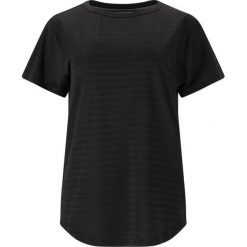 Damska koszulka w paski Whistler Skylon. Czarne bluzki Whistler, bez wzorów, sportowe, bez kołnierzyka, bez ramiączek. Za 89.99 zł.