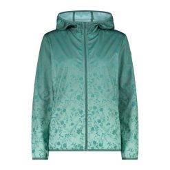 Kurtka damska turystyczna CMP 35A5656. Zielone kurtki sportowe CMP, l, bez wzorów, z softshellu, z kapturem, trekkingowe. Za 382.50 zł.