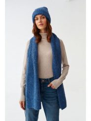 TATUUM Szal w kolorze niebieskim - 175 x 36 cm rozmiar: onesize. Niebieskie szaliki Tatuum, bez wzorów. Za 91.95 zł.