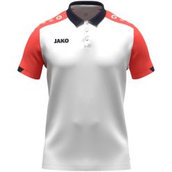 Polo Unisex JAKO Dynamic. Białe koszulki polo JAKO, xl, bez wzorów, z materiału, bez kołnierzyka, bez ramiączek. Za 150.81 zł.