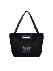 Max Mara Beachwear Torebka 2616511039650 Czarny. Czarne shopper Max Mara Beachwear, bez wzorów, z bawełny, bez dodatków. Za 1,024.00 zł.