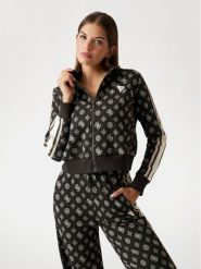 Guess Bluza 176839 Czarny Classic Fit. Czarne bluzy Guess, xxs, z aplikacjami, bez kaptura. Za 475.00 zł.