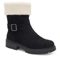 Botki Clara Barson. Czarne botki Clara Barson, bez wzorów, bez obcasa, na płaskiej podeszwie, bez zapięcia. Za 169.99 zł.