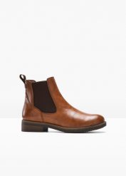 Sztyblety Tamaris. Czarne botki bonprix, bez wzorów, bez obcasa, bez zapięcia. Za 249.99 zł.
