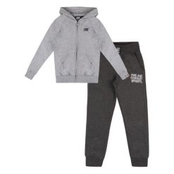 Bluza z kaptur na trening na czas wolny. Szare bluzy LEONE 1947 APPAREL, bez wzorów, z bawełny, bez kaptura. W wyprzedaży za 112.15 zł.