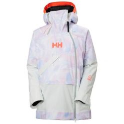 Damska kurtka narciarska Helly Hansen Powchaser Asym. Fioletowe kurtki narciarskie Helly Hansen, bez wzorów, bez kaptura, narciarskie. Za 1,375.00 zł.