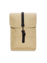 Rains Plecak Backpack Mini W3 13020 Beżowy. Brązowe plecaki Rains, bez wzorów, z materiału. Za 199.99 zł.