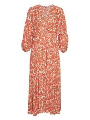 MOSS COPENHAGEN Sukienka "Pietra" w kolorze pomarańczowym rozmiar: S/M. Pomarańczowe sukienki Moss Copenhagen, m, bez wzorów, bez kołnierzyka, bez ramiączek, maxi. Za 184.89 zł.