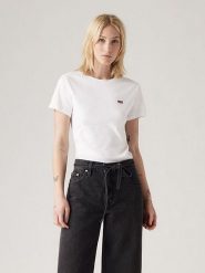 Levi's Koszulka "Essential" w kolorze białym rozmiar: L. Białe bluzki Levi's®, l, bez wzorów, z bawełny, bez kołnierzyka, bez ramiączek. Za 70.74 zł.