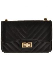 Florence Bags Skórzana torebka "Elm" w kolorze czarnym - 20 x 13 x 5 cm rozmiar: onesize. Czarne torby na ramię Florence Bags, bez wzorów, z materiału, na ramię, bez dodatków. Za 217.99 zł.