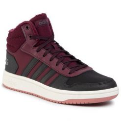 ADIDAS HOOPS 2.0 MID EE7877 Brązowy. Brązowe obuwie sportowe Adidas, ze skóry ekologicznej, bez zapięcia. Za 279.99 zł.