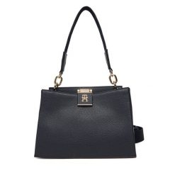 Torebka Tommy Hilfiger. Niebieskie torebki klasyczne TOMMY HILFIGER, bez wzorów, bez dodatków. Za 699.99 zł.