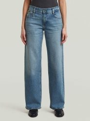 G-Star Dżinsy - Loose fit - w kolorze niebieskim rozmiar: W27/L32. Niebieskie jeansy G-Star, l, z aplikacjami. Za 228.38 zł.