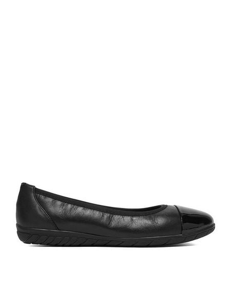 Lasocki Baleriny CEO-WI16-GRAPES-01 Czarny. Czarne baleriny Lasocki, bez wzorów, ze skóry, bez obcasa. Za 169.99 zł.