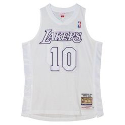 Koszulka NBA Los Angeles Lakers Steve Nash Authentic Christmas Day 2012/13. Białe bluzki Mitchell & Ness, bez wzorów, z poliesteru, sportowe, bez kołnierzyka, bez ramiączek. W wyprzedaży za 1,177.50 zł.