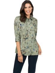 WITT WEIDEN Bluzka w kolorze zielonym rozmiar: 42. Zielone bluzki WITT WEIDEN, bez wzorów, z bawełny, bez kołnierzyka, bez ramiączek. Za 66.00 zł.