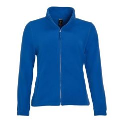 Damska Bluza Polarowa North Fleece Jacket. Niebieskie bluzy SOL'S, na zimę, s, bez wzorów, z polaru, bez kaptura. Za 131.99 zł.