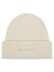 Tommy Jeans Czapka Script AW0AW17909 Écru. Białe czapki Tommy Jeans, bez wzorów, z bawełny. Za 199.99 zł.