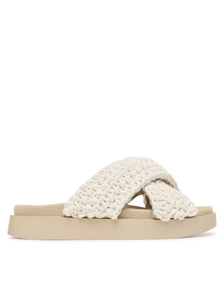 Inuikii Klapki Woven 1004.003.0062 Biały. Białe klapki Inuikii, bez wzorów, z materiału, bez obcasa. Za 597.99 zł.