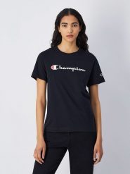 Champion Koszulka w kolorze czarnym rozmiar: XL. Czarne bluzki Champion, xl, bez wzorów, z bawełny, bez kołnierzyka, bez ramiączek. Za 70.95 zł.