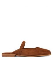 Inuikii Klapki Lazy NY 1014.003.0051.150 Brązowy. Brązowe klapki Inuikii, bez wzorów, ze skóry, bez obcasa. Za 969.99 zł.