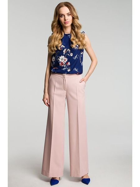 Made of emotion Spodnie w kolorze jasnoróżowym rozmiar: XXL. Różowe spodnie materiałowe Made Of Emotion, na co dzień, xxl, bez wzorów, z materiału. Za 164.99 zł.