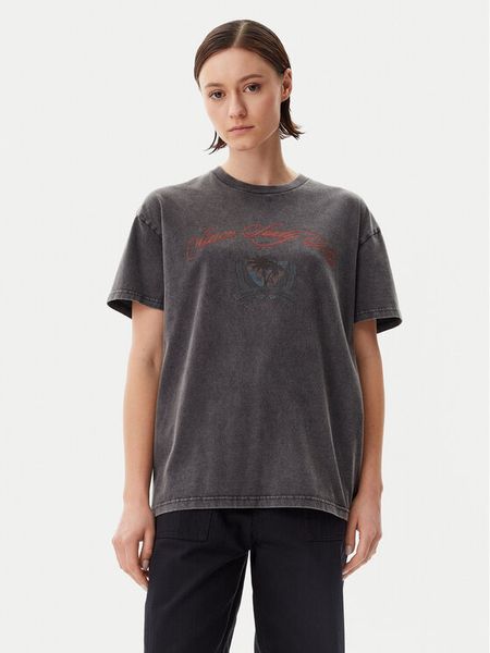 Vans T-Shirt Palm Impresa VN000MCM Czarny Regular Fit. Czarne t-shirty Vans, xs, bez wzorów, z bawełny, bez kołnierzyka, bez ramiączek. Za 119.99 zł.