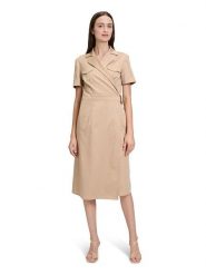 BETTY & CO Sukienka w kolorze beżowym rozmiar: 38. Brązowe sukienki Betty & Co, bez wzorów, z tkaniny, bez kołnierzyka, bez ramiączek, midi. Za 149.95 zł.