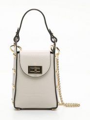 Maison héritage PARIS Skórzana torebka "Vera" w kolorze kremowym na telefon - 12 x 17 x 5 cm rozmiar: onesize. Brązowe torby na ramię Maison héritage PARIS, bez wzorów, z materiału, przez ramię, bez dodatków. Za 173.99 zł.