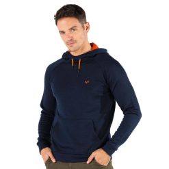 Scout - bluza termiczna z kapturem 100% wełna merino (260 g/m²). Niebieskie bluzy WOOLONA, m, bez wzorów, z wełny, z kapturem. W wyprzedaży za 540.00 zł.