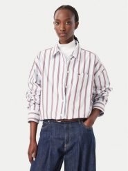 Tommy Jeans Koszula Essetnial DW0DW23340 Niebieski jasny Oversize. Niebieskie koszule Tommy Jeans, m, bez wzorów, z bawełny, bez kołnierzyka, bez ramiączek. Za 449.99 zł.