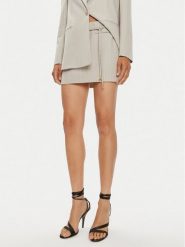 Patrizia Pepe Spódnica mini 8G0410/A457-FE81 Szary Regular Fit. Szare spódnice Patrizia Pepe, bez wzorów, z syntetyku, mini. Za 519.99 zł.